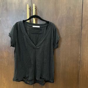 We The Free Distressed V-Neck